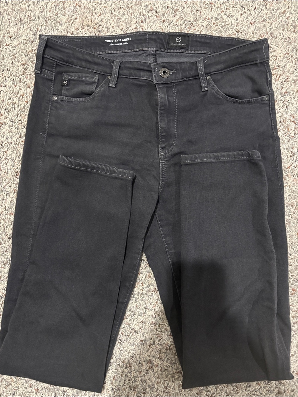 Women’s AG Slim Black Stevie Ankle Jeans